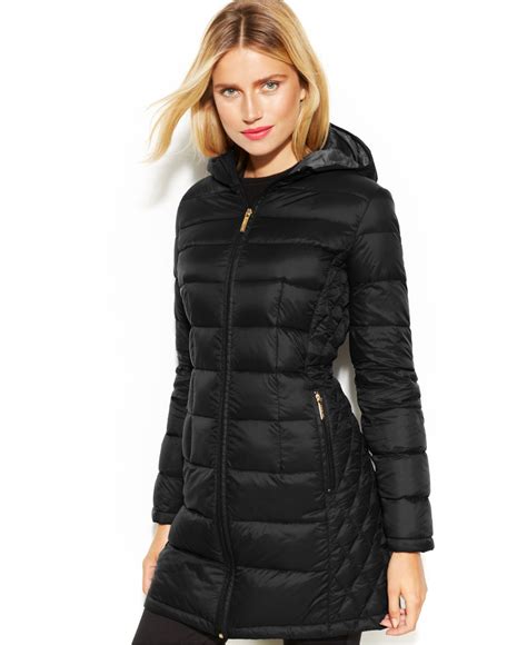 michael kors black down puffer jacket